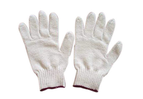 Cotton knitted hand gloves